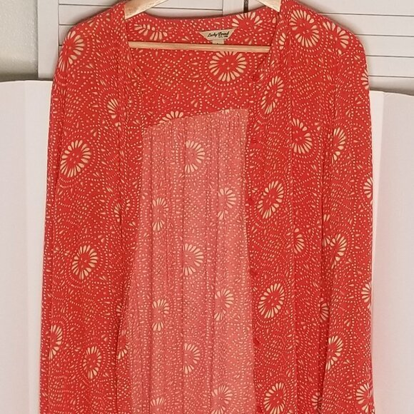 Lucky Brand Boho 70's Inspired Button Down - Picture 2 of 5